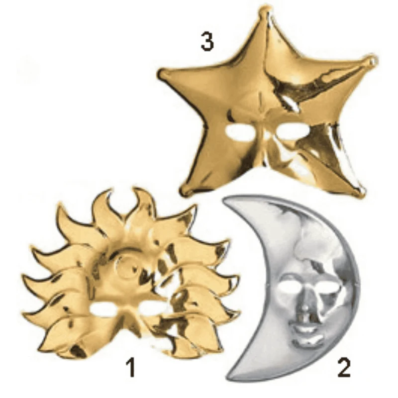 Careta Plast.Sol-Luna-Estr Sda