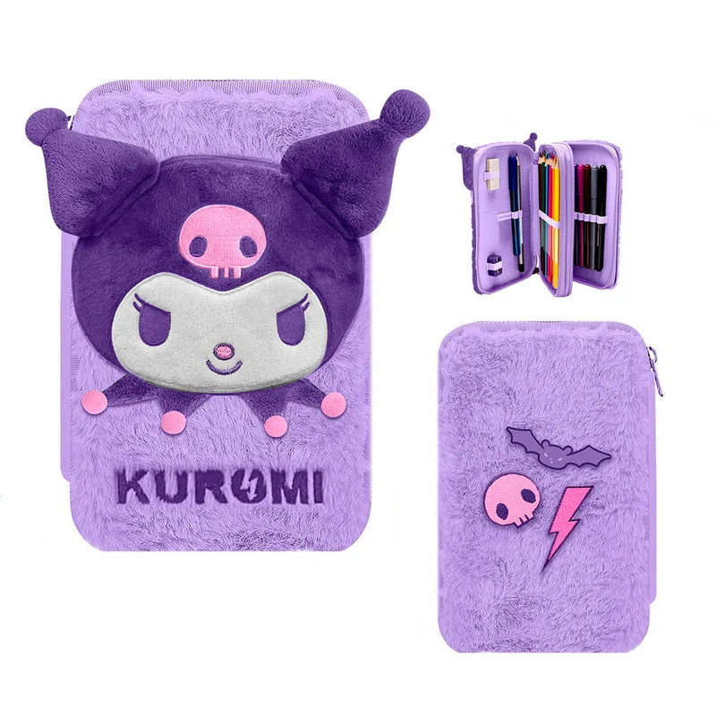 Estuche Plumier Doble Kuromi - Hello Kitty
