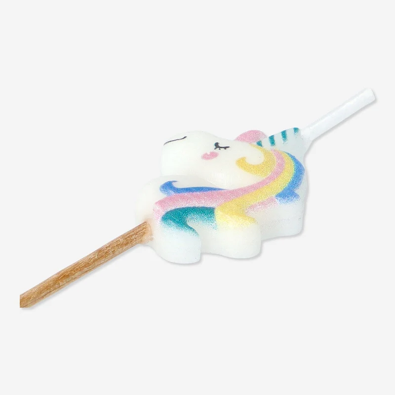 Unicorn cake candles. 6 pcs