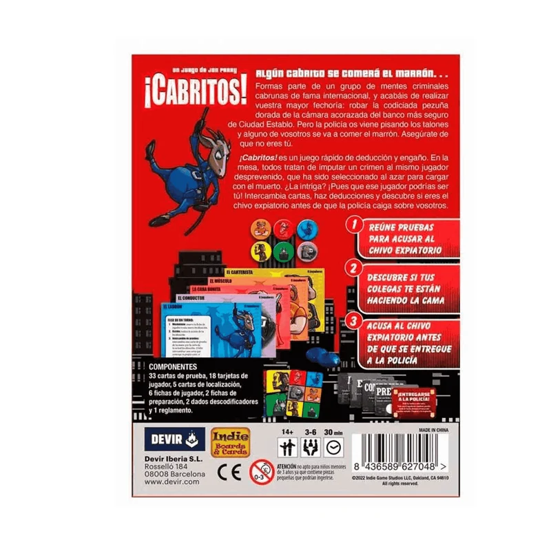 Cabritos !! El juego de Cartas