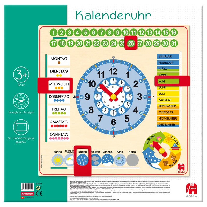 Goula - Kalenderuhr Grossformat German