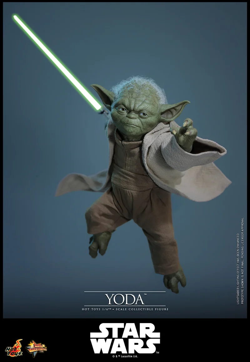 Hot Toys Movie Masterpiece Series: Star Wars Revenge Of The Sith - Yoda Escala 1/6