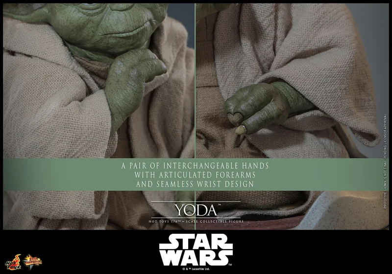 Hot Toys Movie Masterpiece Series: Star Wars Revenge Of The Sith - Yoda Escala 1/6