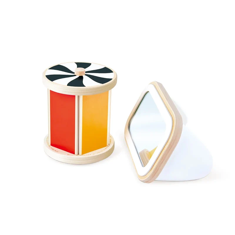 Tambor giratorio con espejo · Hape