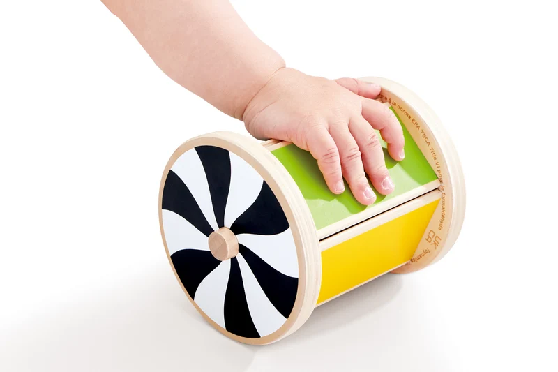 Tambor giratorio con espejo · Hape