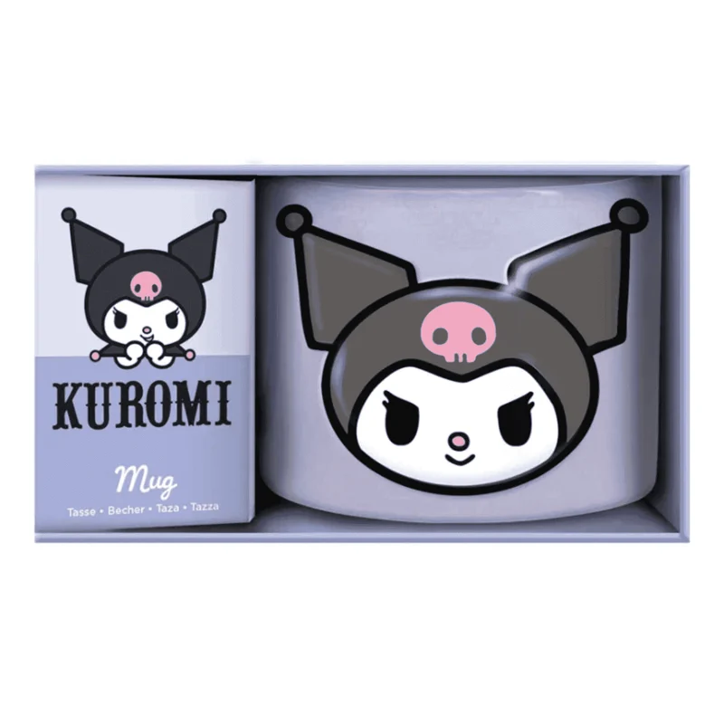 Taza de Cerámica Kuromi con Relieve – 400ml Paladone