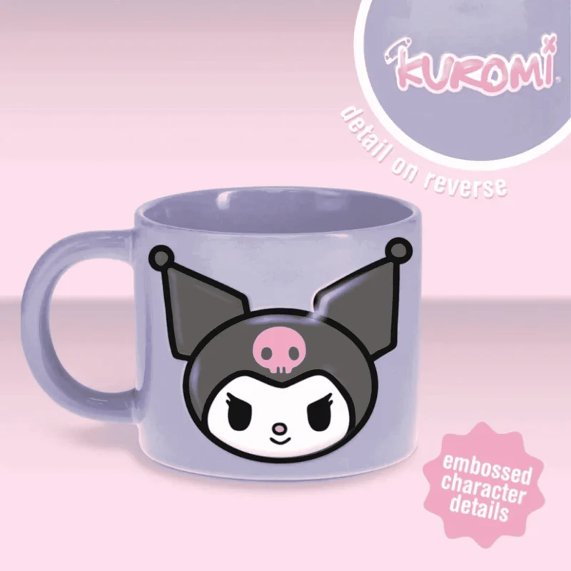Taza de Cerámica Kuromi con Relieve – 400ml Paladone