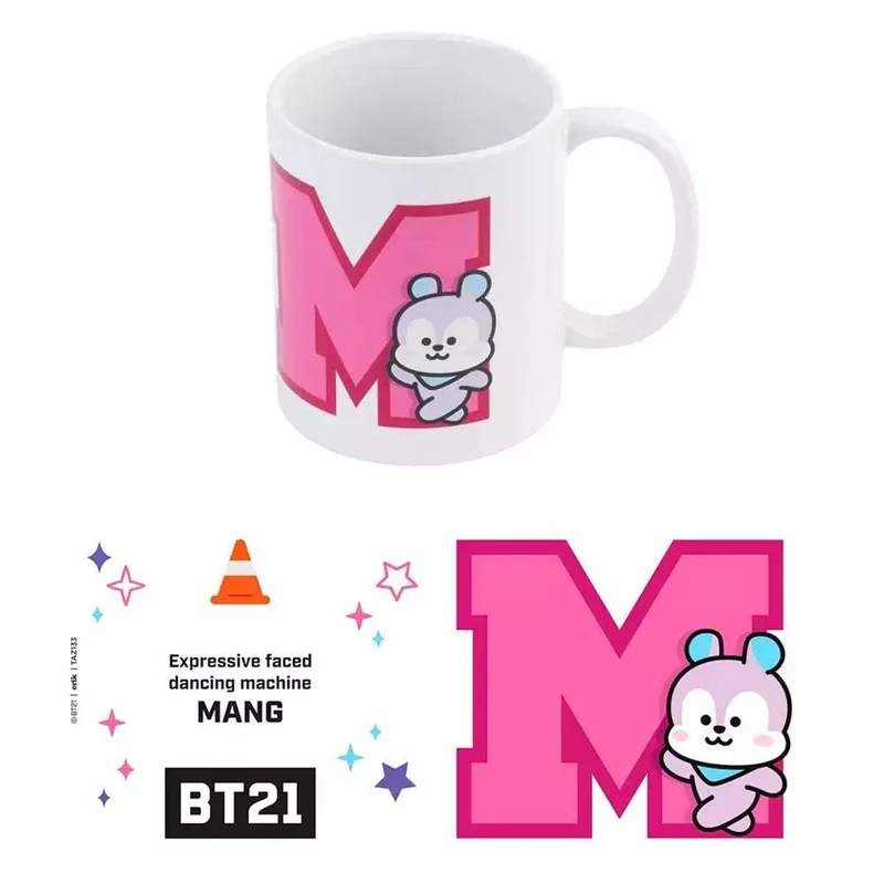 Taza BT21 New Mang Rosa 330m