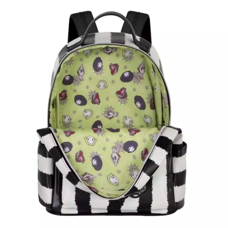 Mochila Beetlejuice Rayas Blanco y Negro Heady Stripes