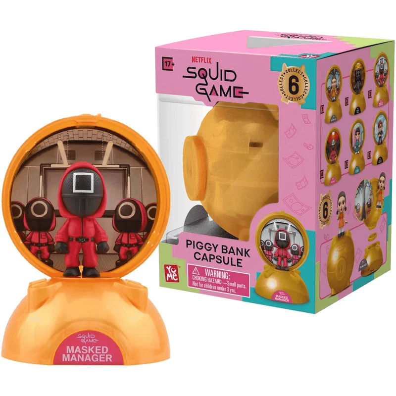 Squid Game Piggy Bank Mystery Capsule