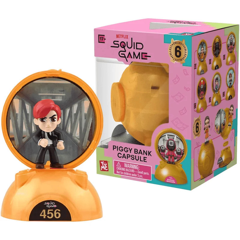 Squid Game Piggy Bank Mystery Capsule
