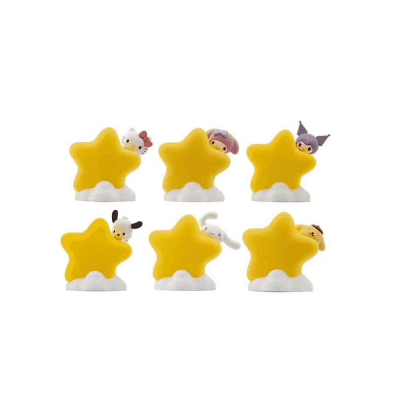 YUME TOYS Sanrio Figuras Mini Bedside Light Star Light Series Hello Kitty 8 cm