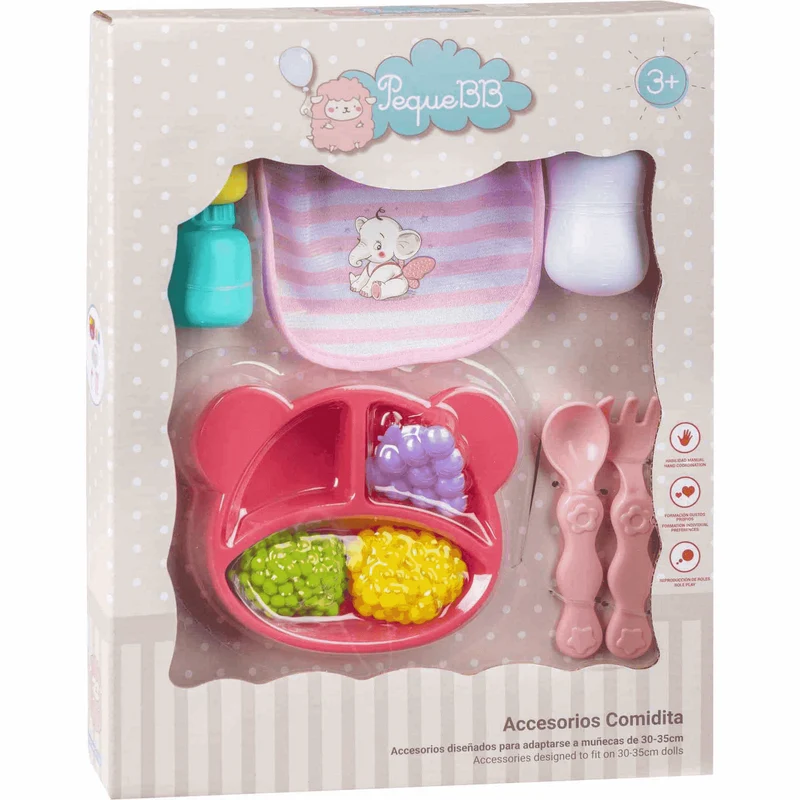 Accesorios Comidita para Muñecas de 30-35 cm PequeBB