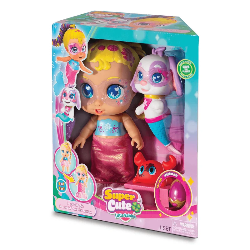 Super Cute Regi Sirena Transformable con Perrito