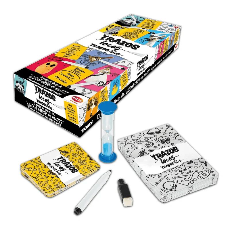 Trazos Locos Juego de Mesa Familiar