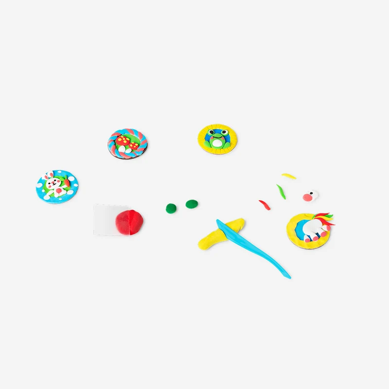 DIY magnets with light clay