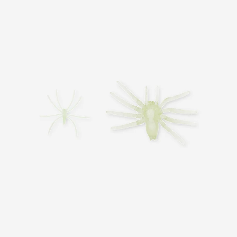 Glow in the dark spiders - 12 pcs