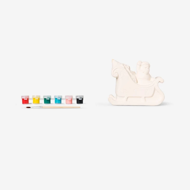 Paint-your-own Santa's sleigh