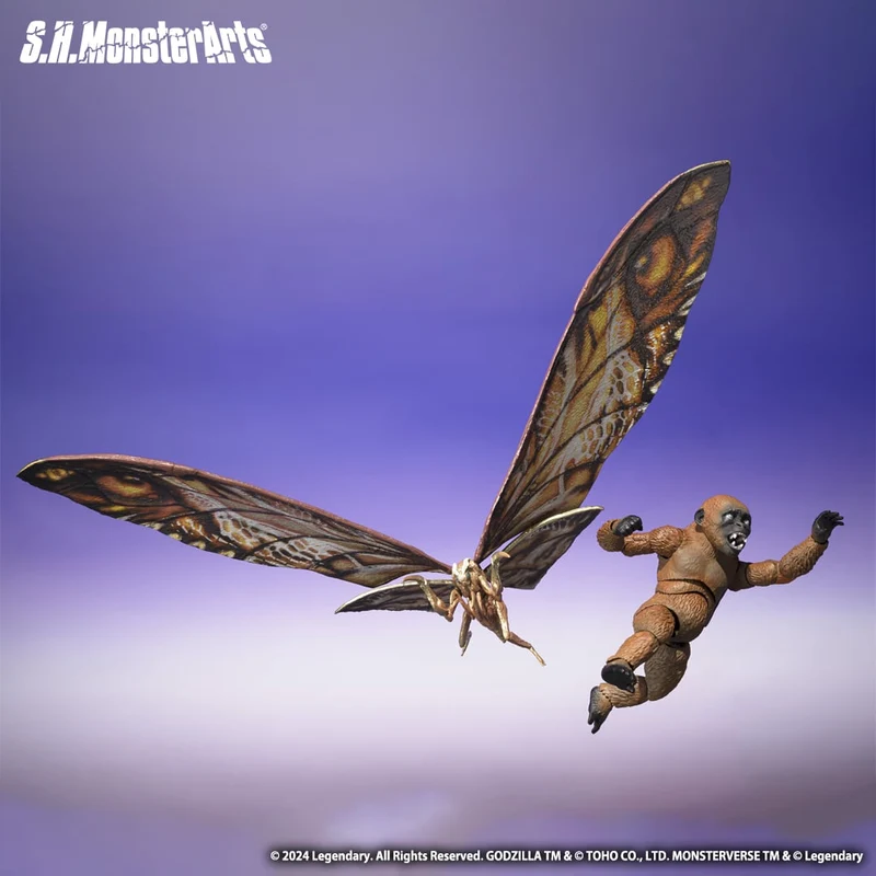 Set Figuras Articuladas Suko y Mothra - Godzilla x Kong: The New Empire Pack S.H. MonsterArts