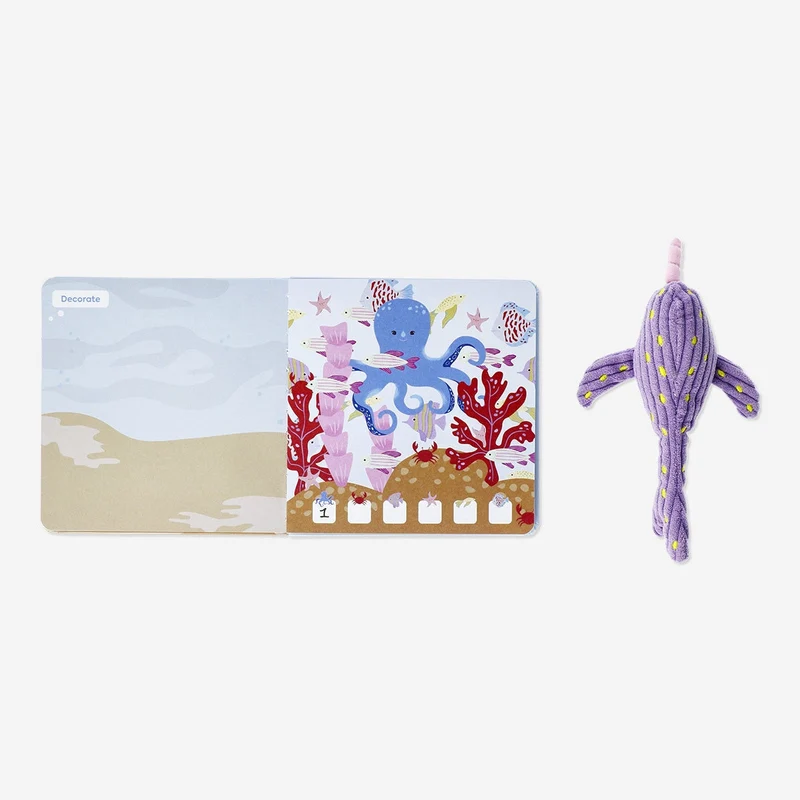 Activity book. Holiday with narwhal