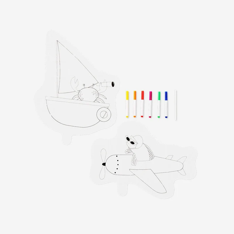 Colour-your-own inflatable animals