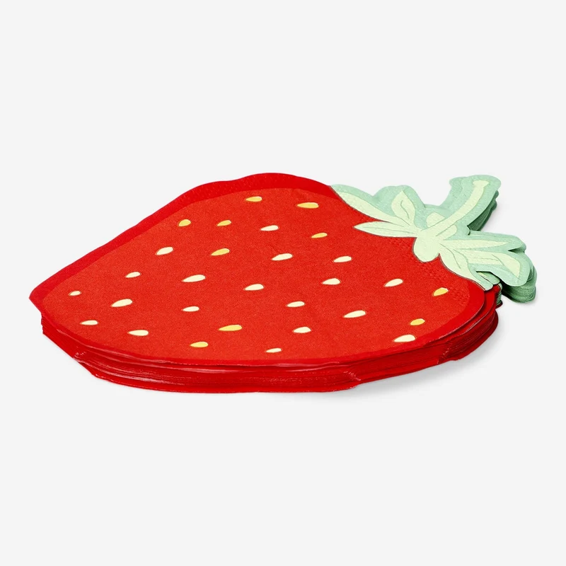 Strawberry napkins - 15 pcs