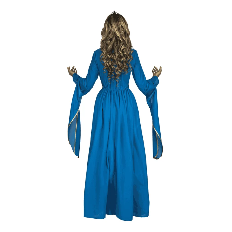 Disfraz de Princesa medieval azul adulto talla XL