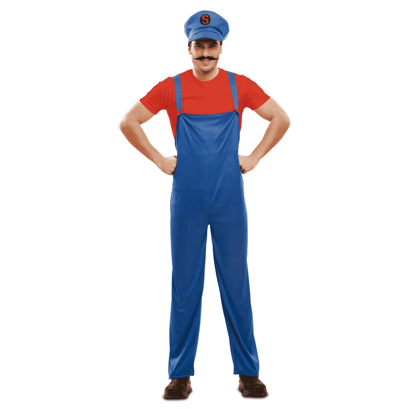 Disfraz de Red super plumber adulto talla XL