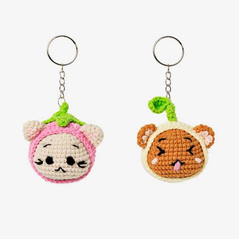 DIY crochet key rings