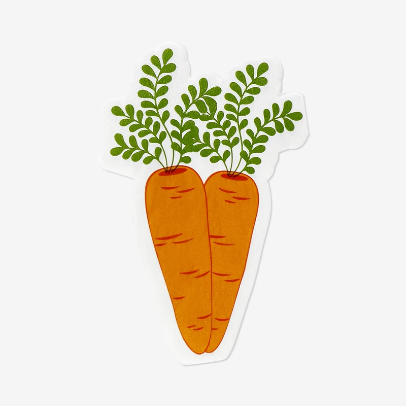Carrot napkins - 16 pcs