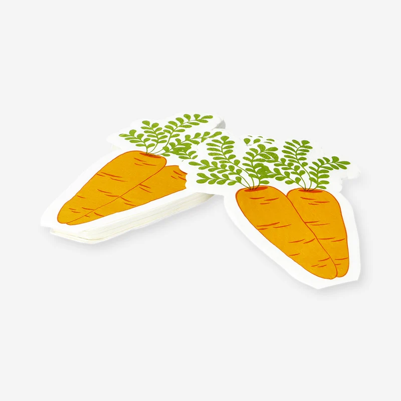 Carrot napkins - 16 pcs