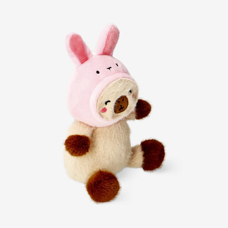 Key ring - Capybara dressed as bunny