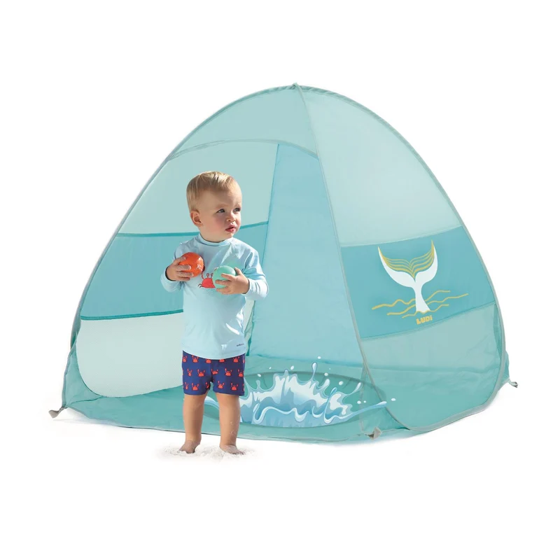 Tienda Multifunción Ballena con techo UV 50 · Ludi