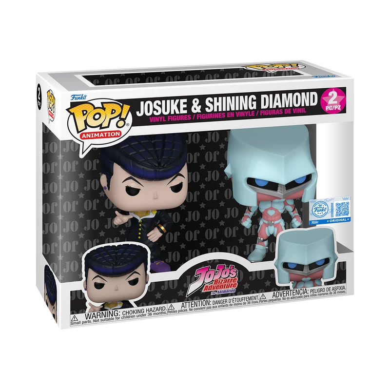 Funko Pop Animation: JoJos Bizarre Adventure - Shining Diamond y Josuke 2 Pack Exclusivo