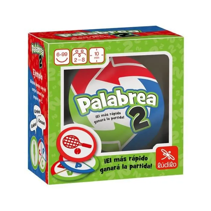 Palabrea 2 - Juego de mesa - Ludilo - 2-8 jugadores - 6+ años - 15 min