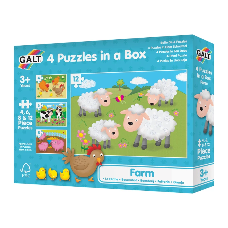 4 Puzzles in a Box - Farm