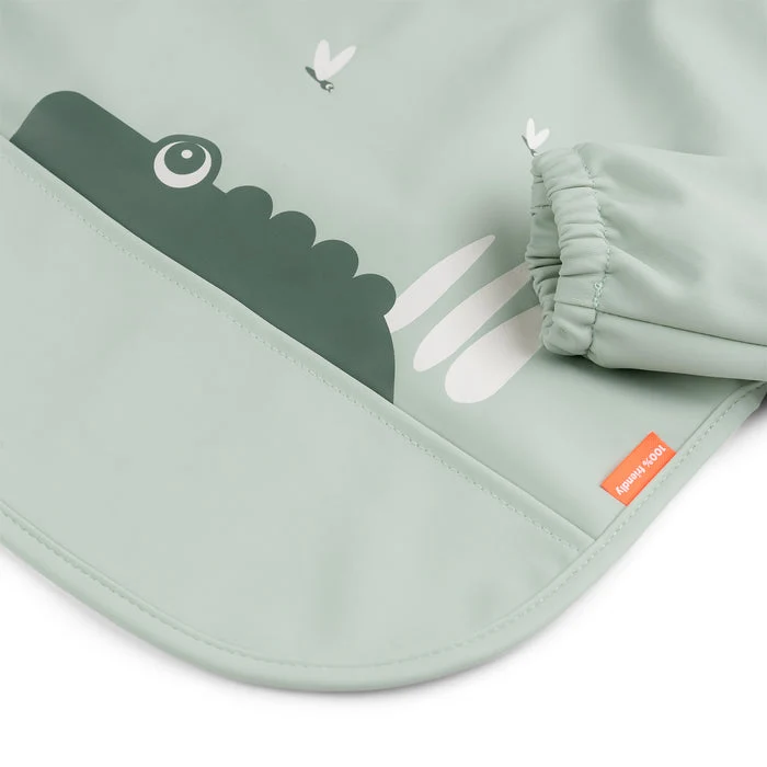 Babero con Mangas Croco Green · Done by Deer