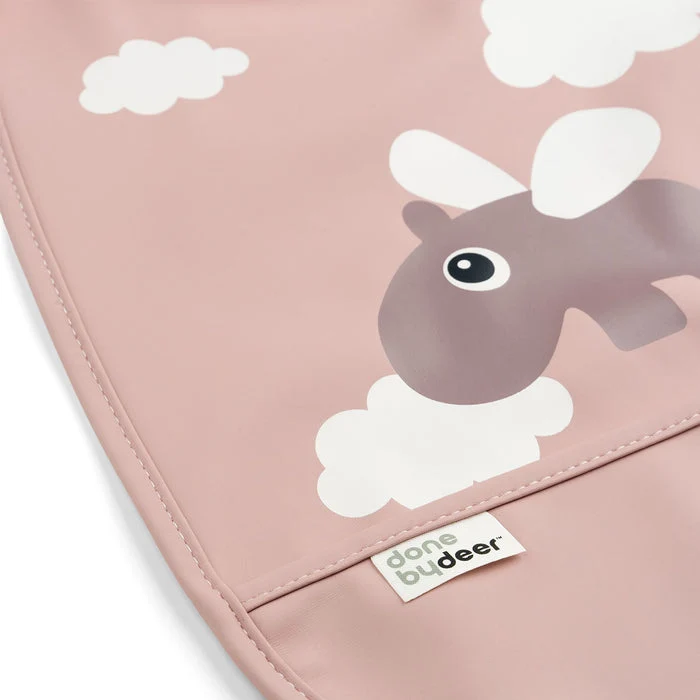 Babero Velcro Happy Clouds Powder · Done by Deer