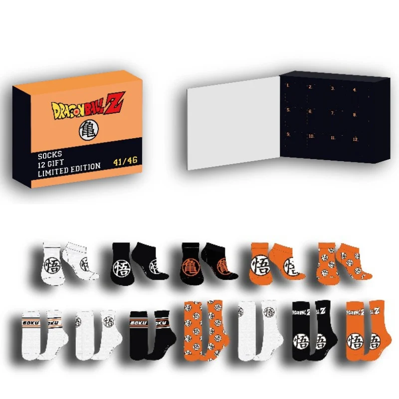 Caja de Regalo 12 Pares de Calcetines Dragon Ball