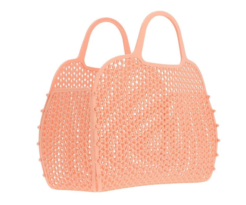 Bolso Plástico Retro Vintage · Blush Apricot