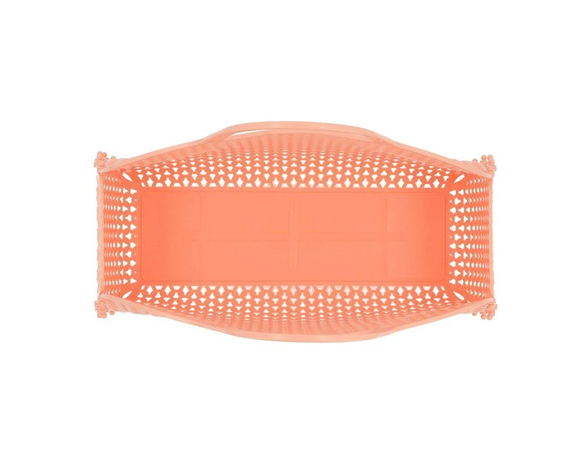 Bolso Plástico Retro Vintage · Blush Apricot