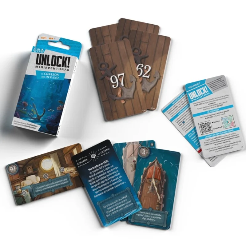 Juego de Mesa Unlock Miniaventuras: El Corazon del Oceano