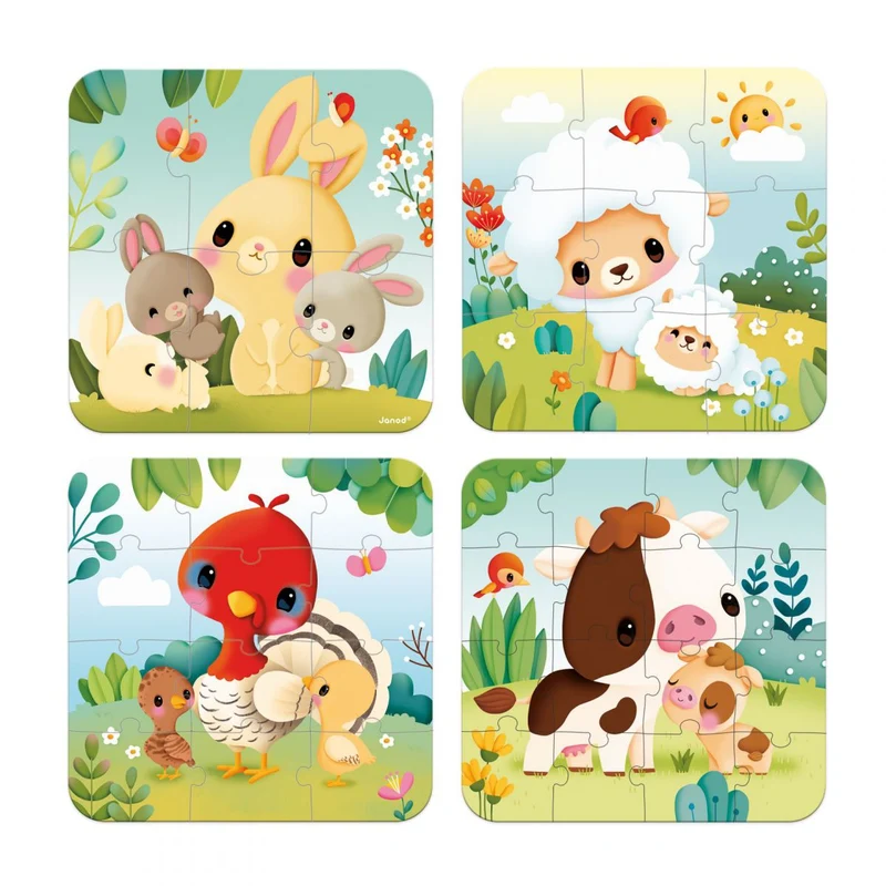 Set 4 Puzzles - La granja · Janod