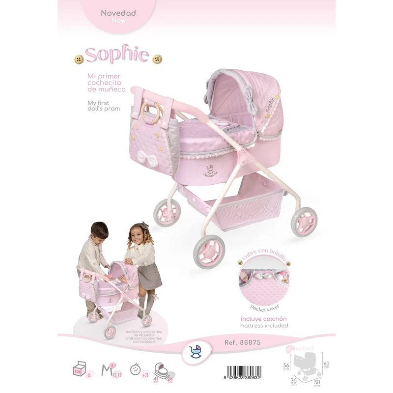 Mi Primer Cochecito de Muñecas con Accesorios De Cuevas