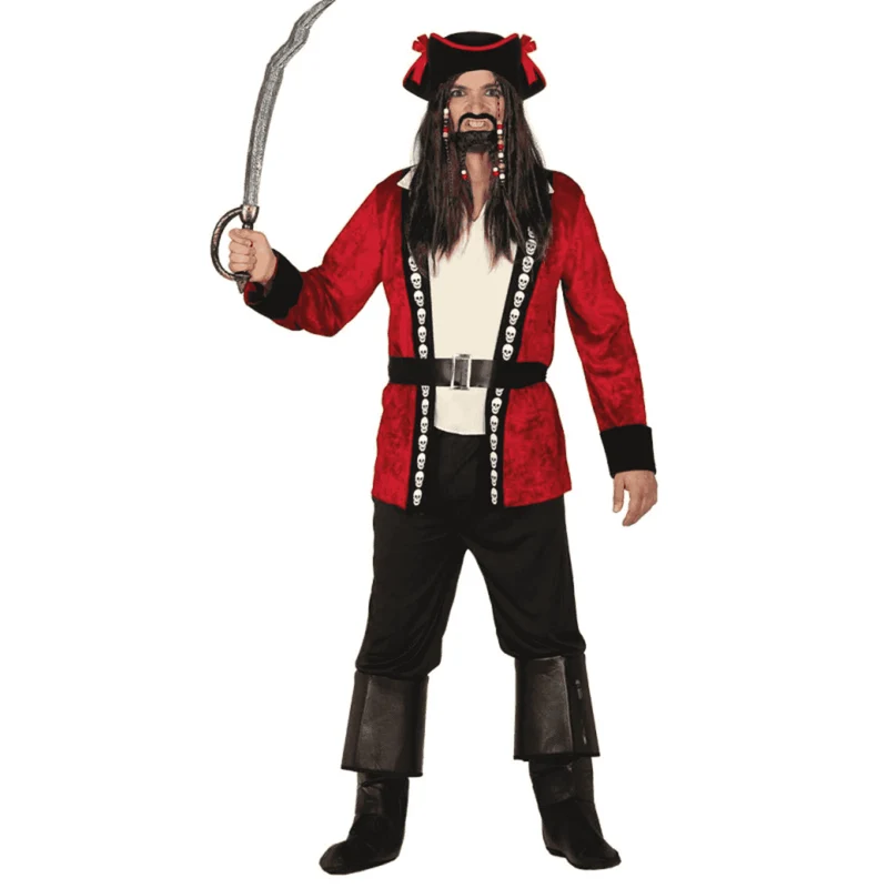 Disfraz de Pirata de Terciopelo Talla XL