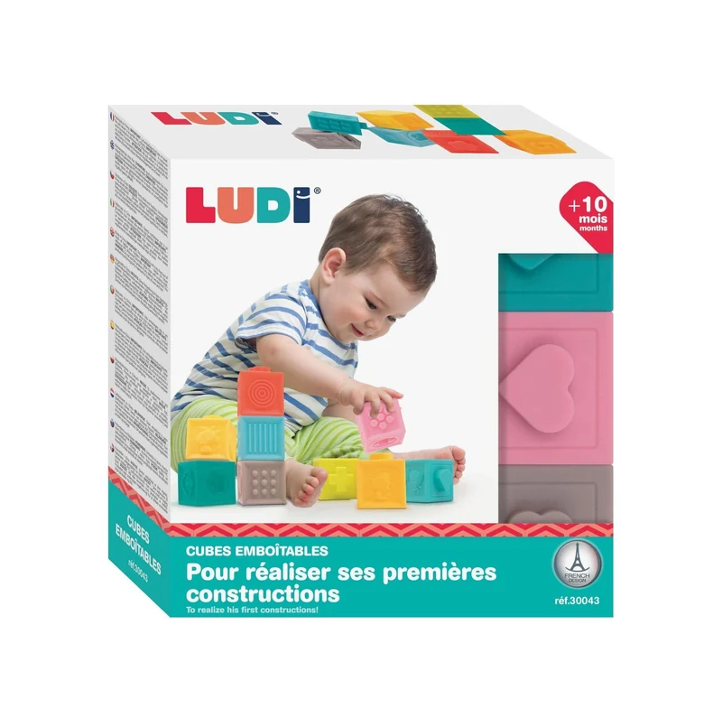 Conjunto 9 cubos apilables · Ludi