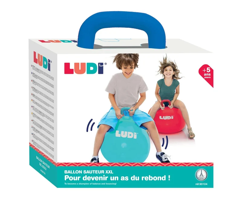 Pelota saltarina XXL azul · Ludi