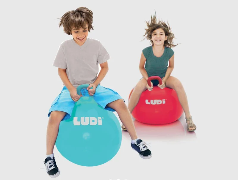 Pelota saltarina XXL azul · Ludi
