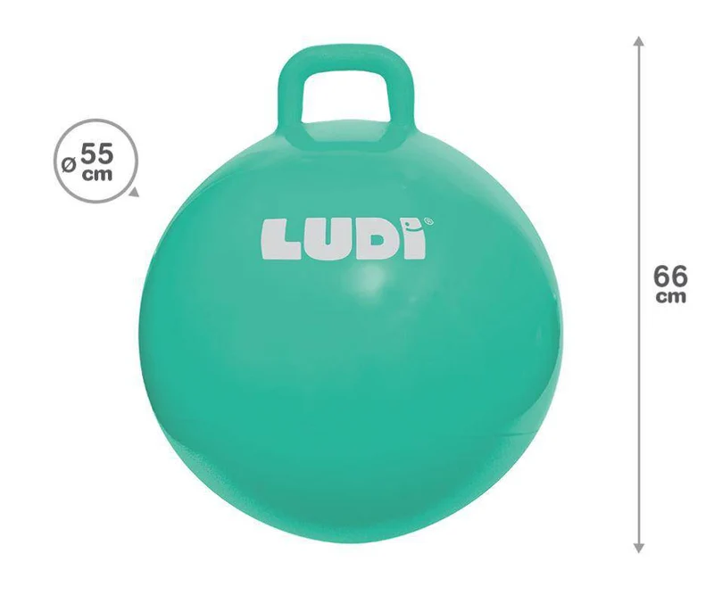 Pelota saltarina XXL azul · Ludi