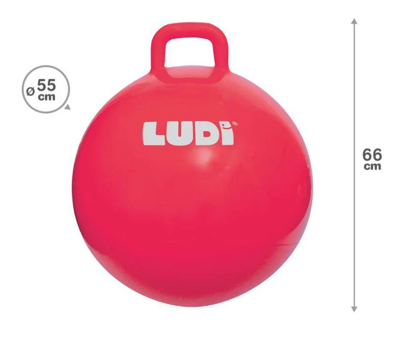 Pelota saltarina XXL roja · Ludi